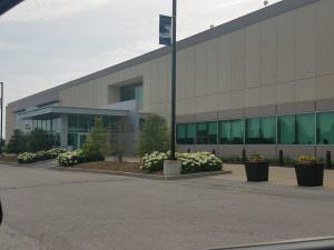 The main entrance to Buescher Hall on the ECC Campus where the Testing Center is located.