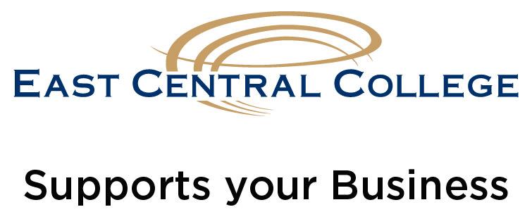 East Central College logo above the text Supports Your Business