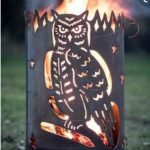 Owl Fire Barrel - Plasma Cutting