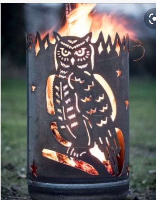 Owl Fire Barrel - Plasma Cutting