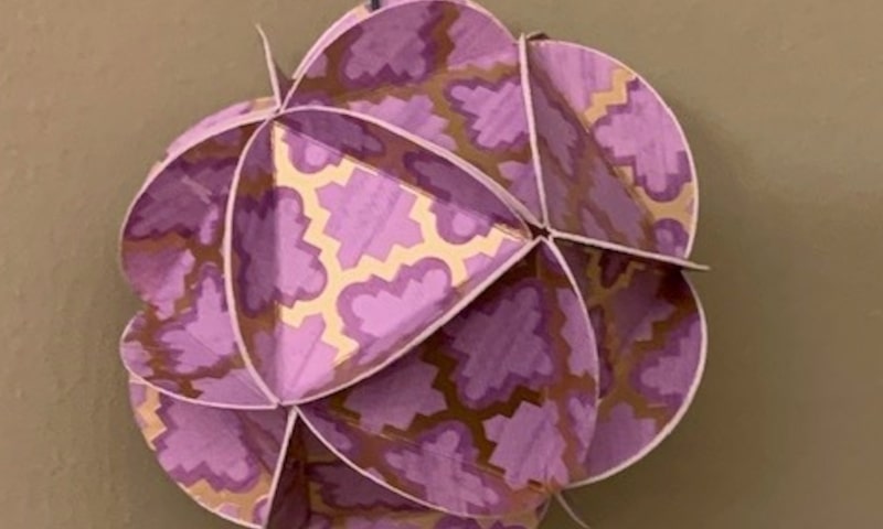 Patterned Christmas ornament