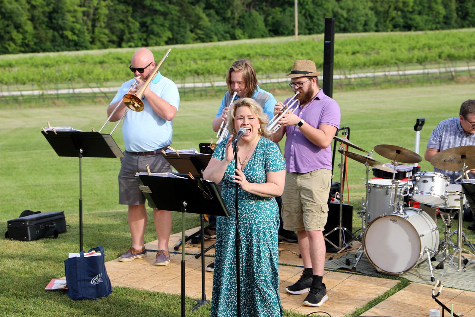 Band performing at Patron's kick-off event