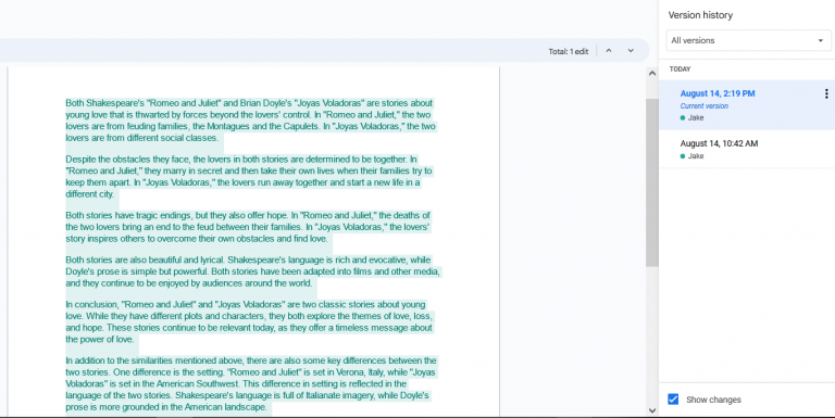 Using Google Docs to Detect Students' AI Usage - Faculty Resources for ...