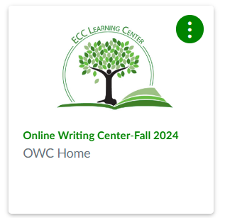 Online Writing Center - Fall 2024 button graphic