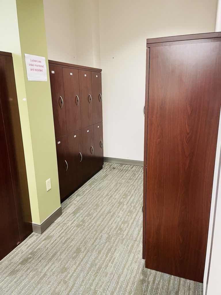 Testing Center tall lockers