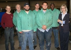 students who completed MIG welding classes at Clemco Industries