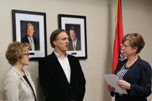 Cookie and others in Board Room