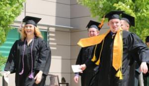 Commencement processional at East Central College