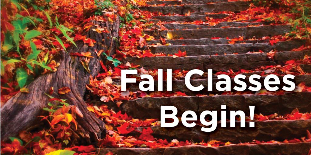 Fall 14-Week Classes Begin