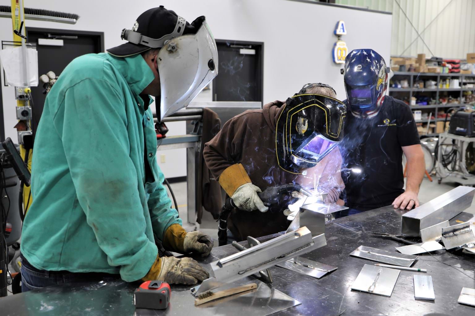 ECC Conducts Welding Training Session at Ziglin East Central College