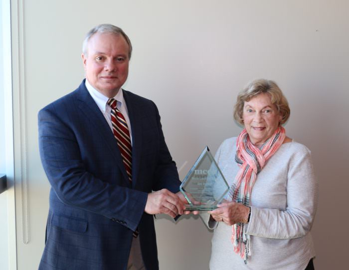 Board President Receives Leadership Award