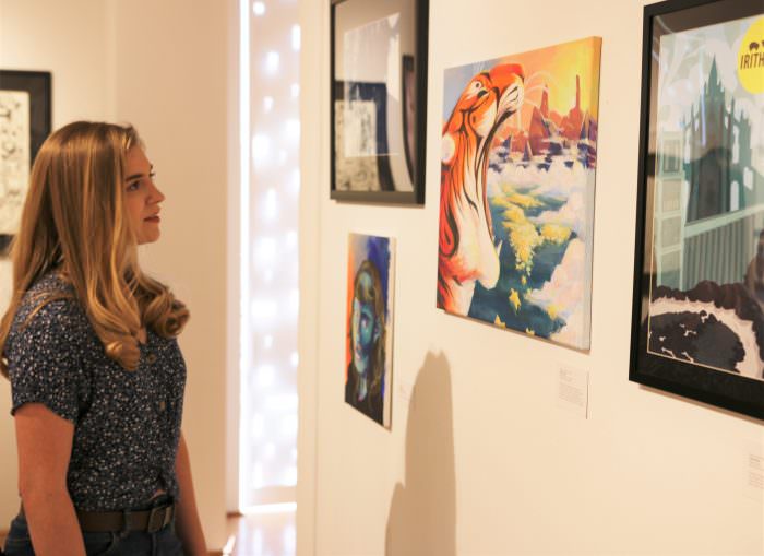 Work of ECC Art and Design Students on Display in Gallery