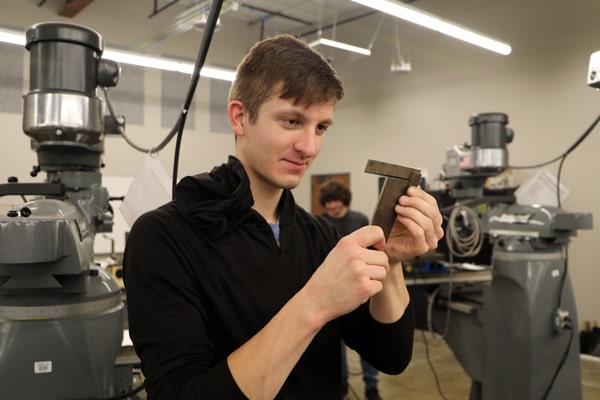 Precision Machining student