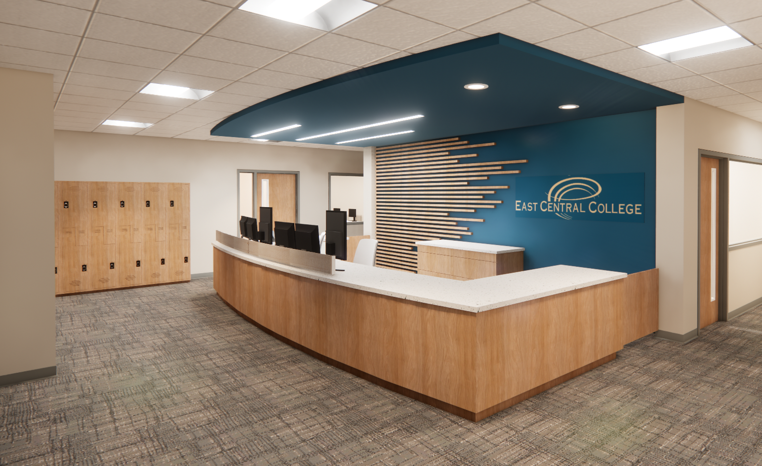 Artist Rendering Student Services Desk